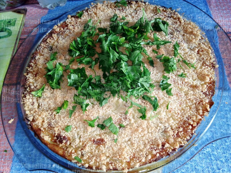 Пирог из картофельного пюре