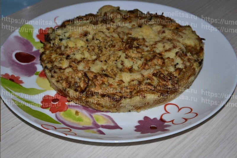 Насыпной яблочный пирог