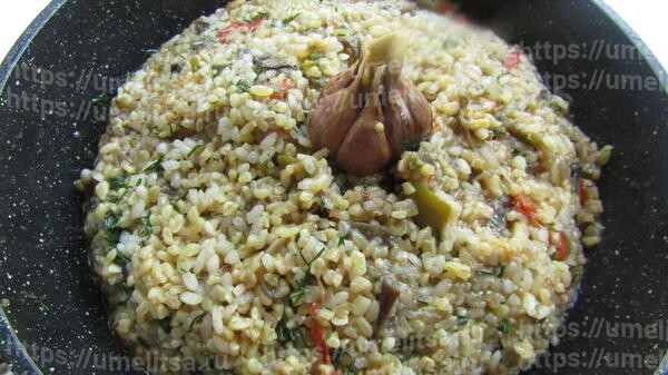 Плов по-турецки с булгуром и овощами. Мастер-класс с фото пошагово.