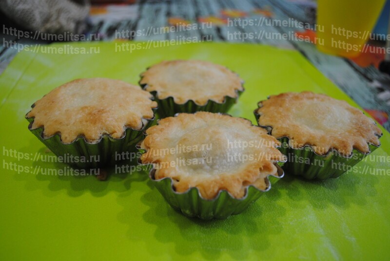 Корзиночкам хватит 15 минут погреться при 180 градусах