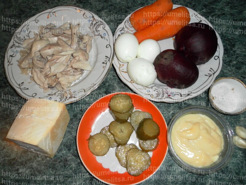 Салат Идея прекрасная альтернатива холодной закуски