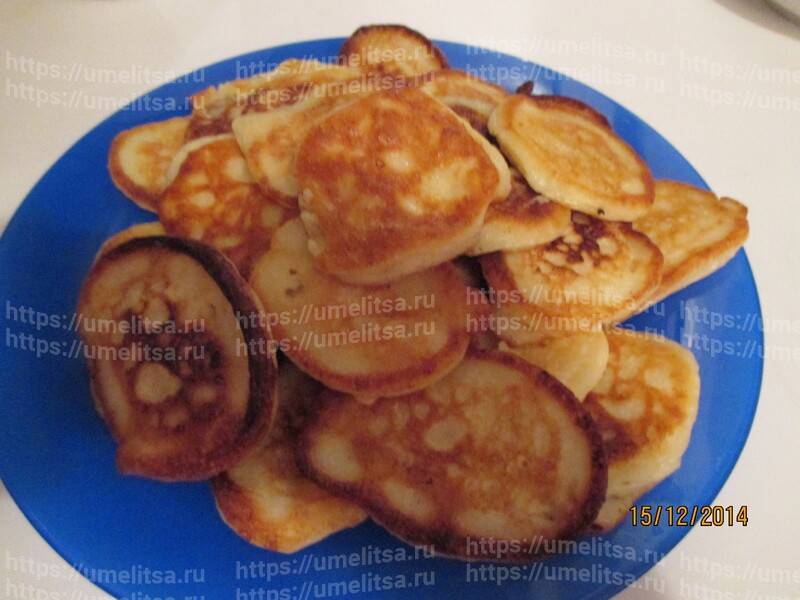 Творожные оладьи с кислинкой