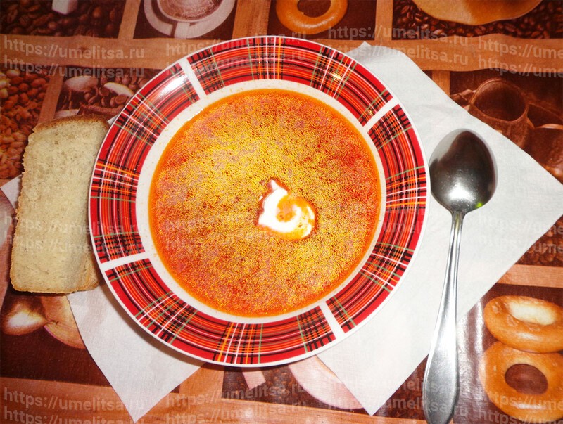 сварить борщ рецепт с фото