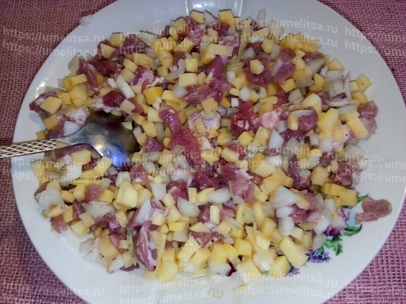 Мешочки с картошкой