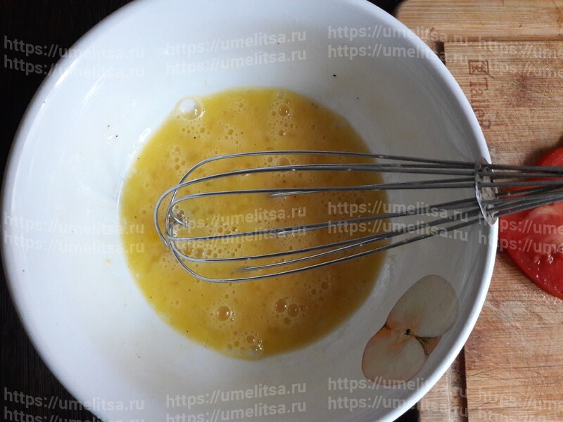 Омлет на тостах