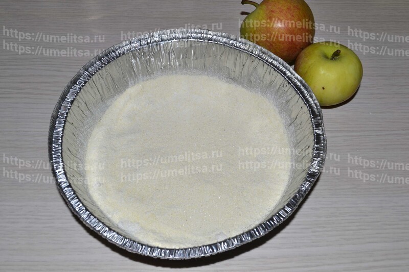 Насыпной яблочный пирог