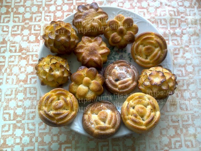 Кекс в силиконовой форме. Пошаговый рецепт приготовления с фото.