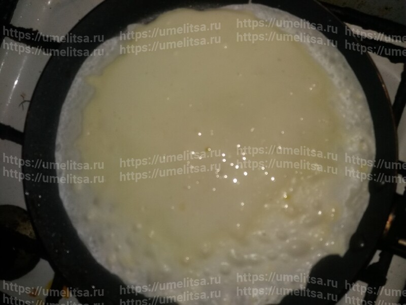 Рецепт приготовления ванильных блинов