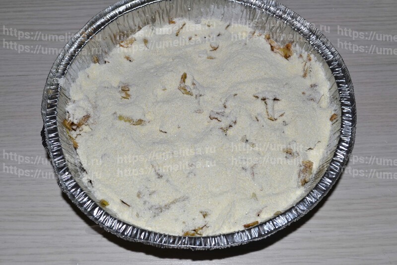 Насыпной яблочный пирог