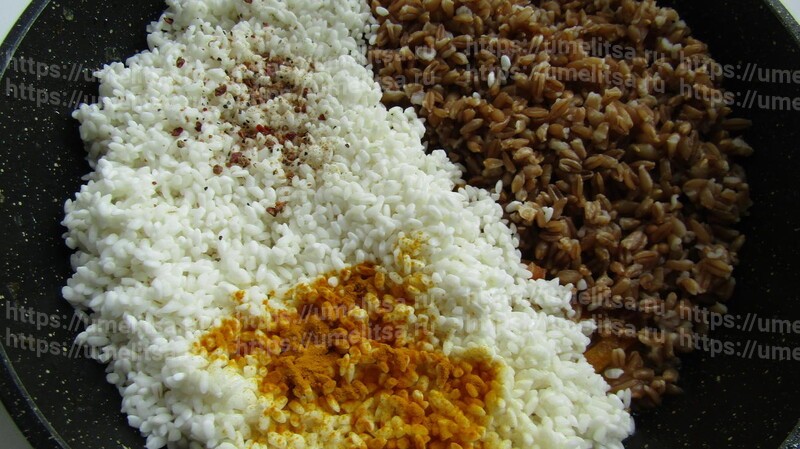 Овощной плов с полбой