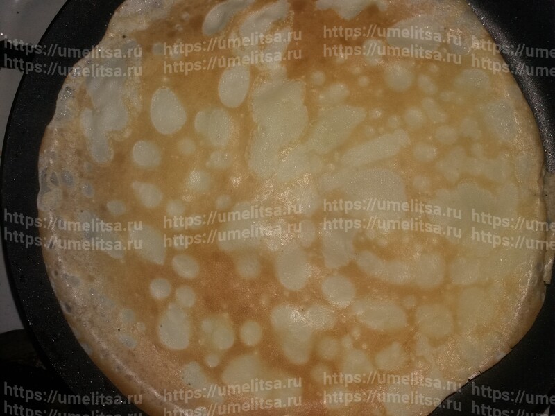 Рецепт приготовления ванильных блинов