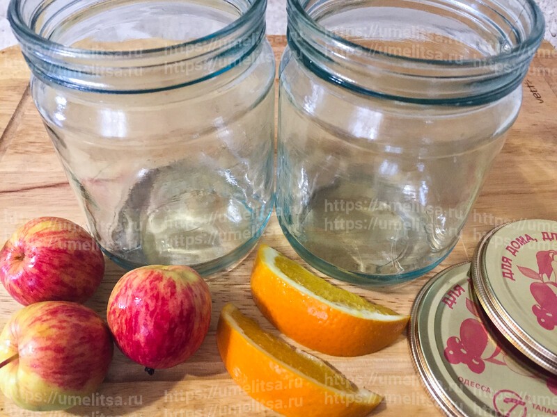 Янтарное ароматное варенье из кисло-сладких яблок и апельсина