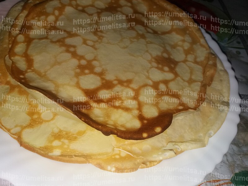 Рецепт приготовления ванильных блинов