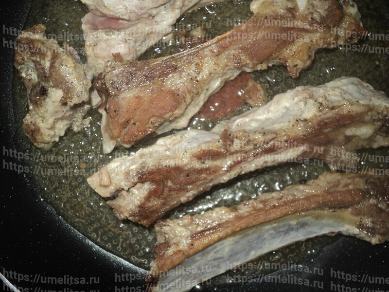 Жареные ребрышки свиные: быстро, просто, очень вкусно
