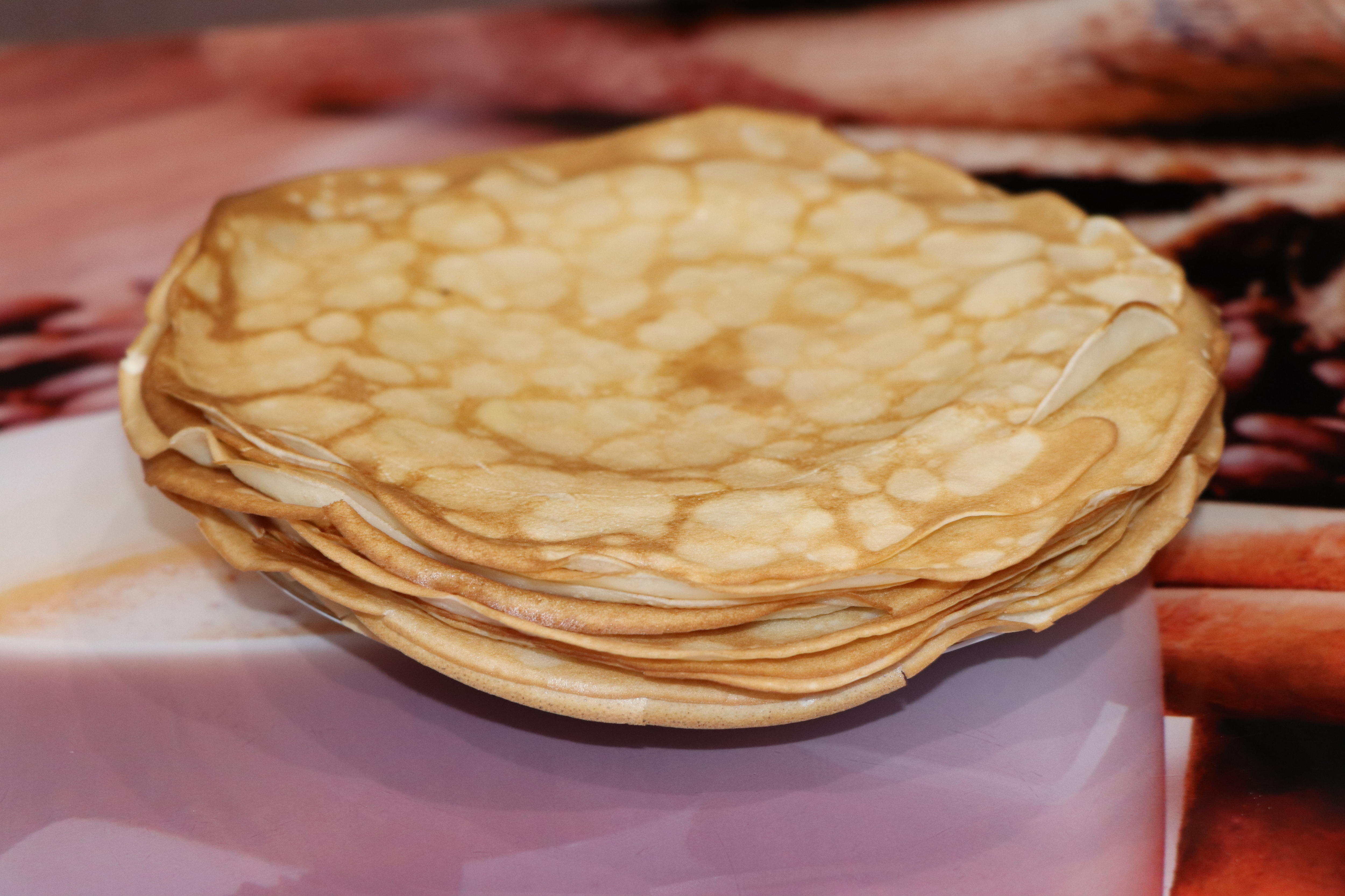 Мягкие, тонкие блинчики