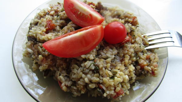 Плов по-турецки с булгуром и овощами. Мастер-класс с фото пошагово.