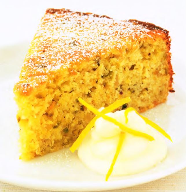 Кекс с фисташками и апельсином