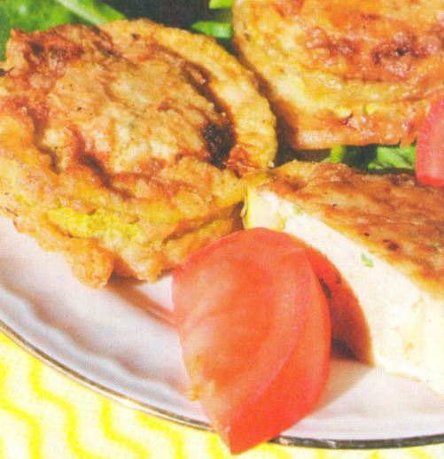 Медальоны из кабачков