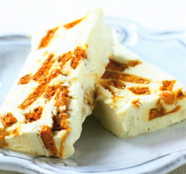 Парфе с пористой карамелью