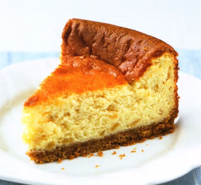 Печеный чизкейк с имбирем