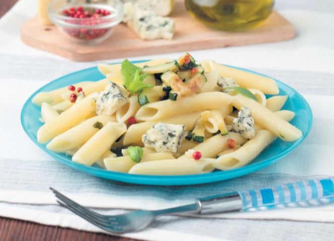 Пенне с мятой и цукини