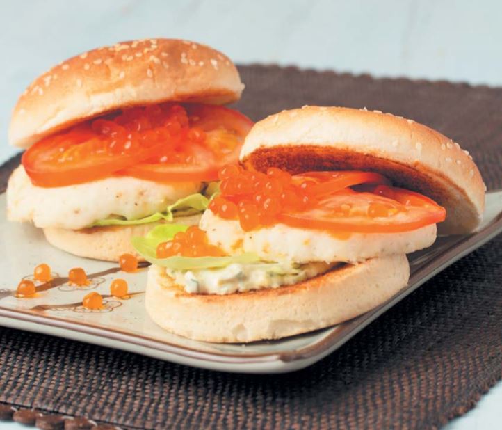 Бургеры с рыбой и соусом тартар