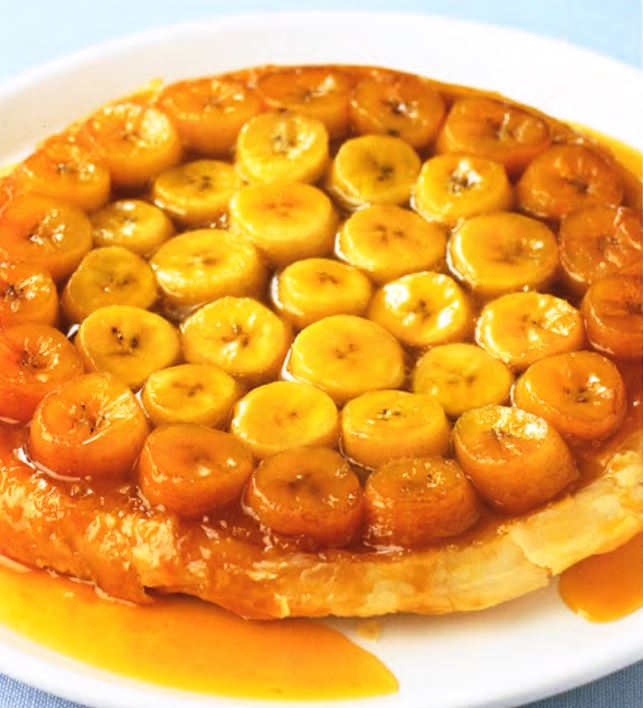 Торт с карамелизованными бананами