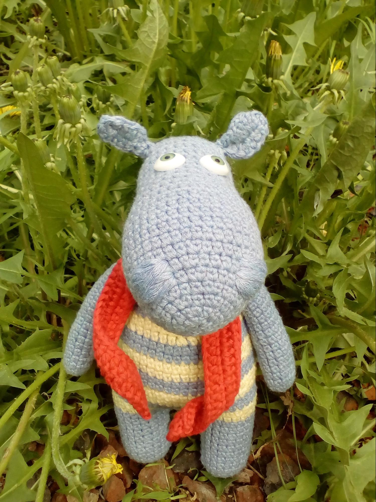 Как связать интересного бегемотика