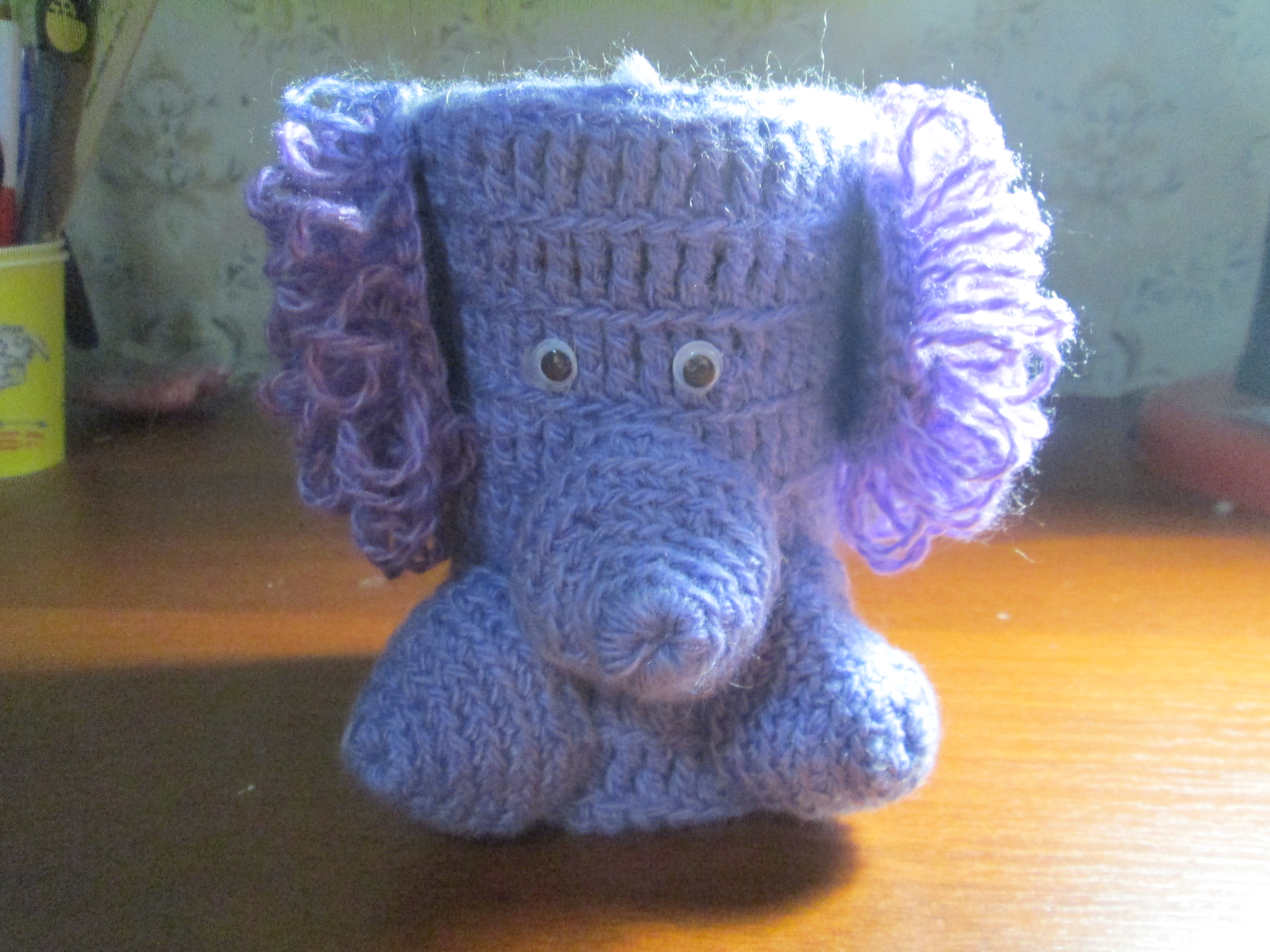 Чехол на банку Собачка крючком