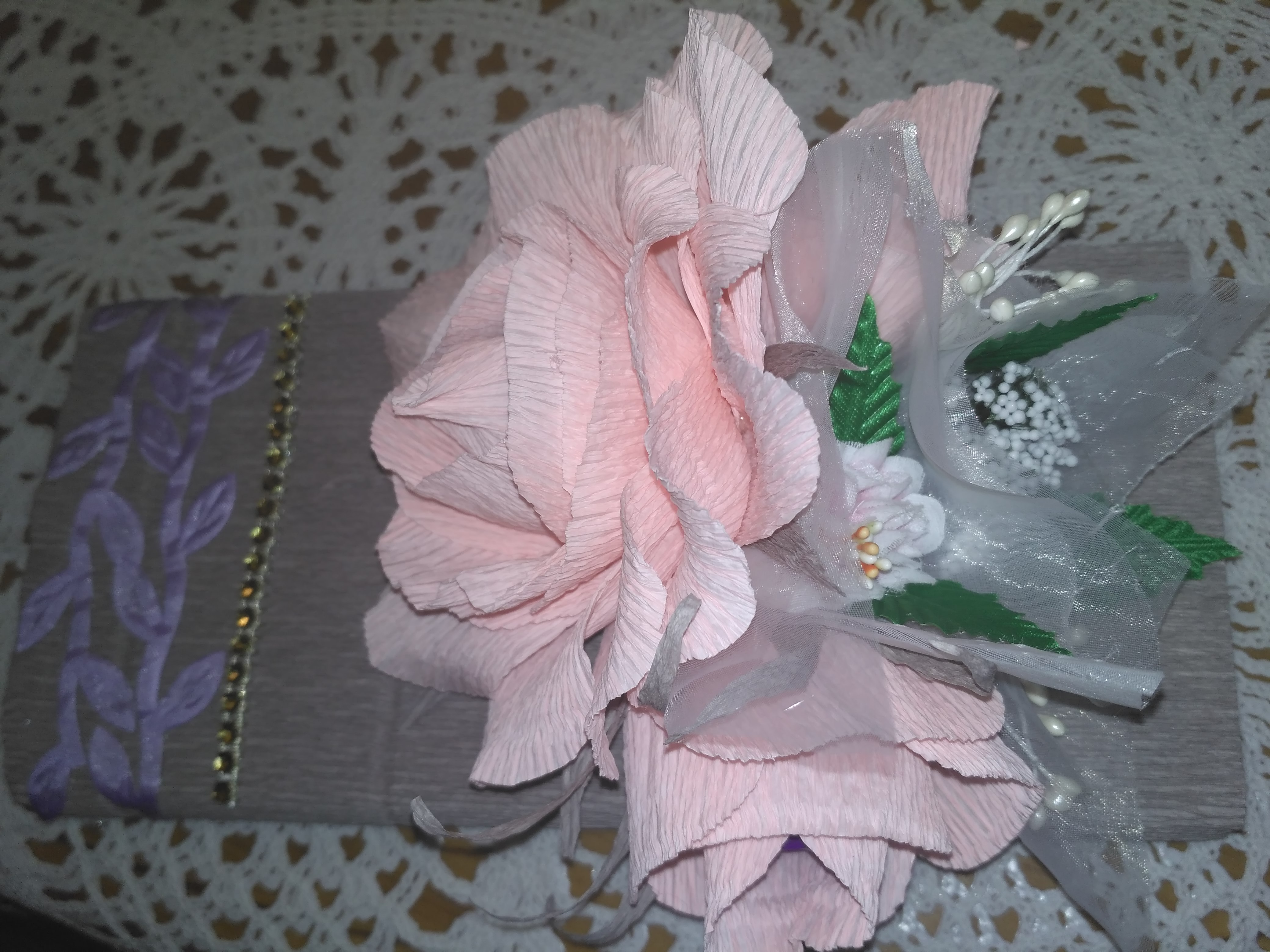 Шоколадница из гофрированной бумаги 