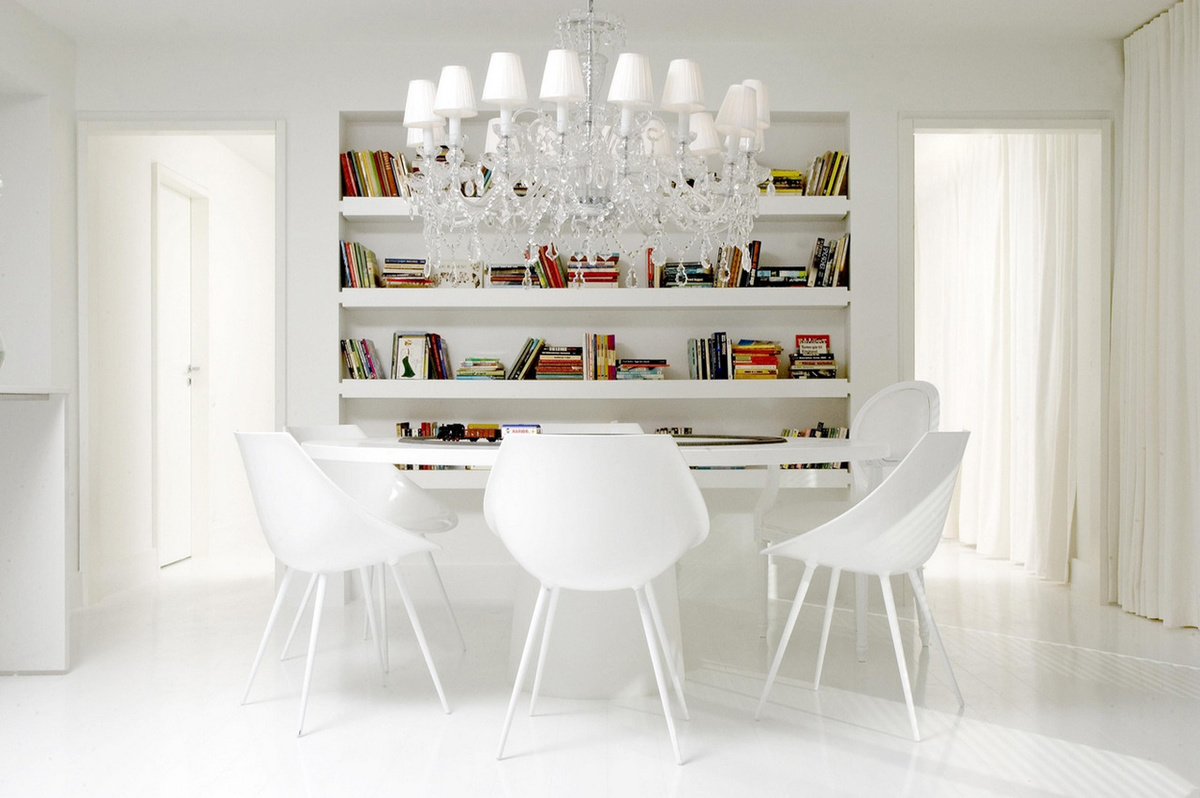 Белый цвет в интерьере