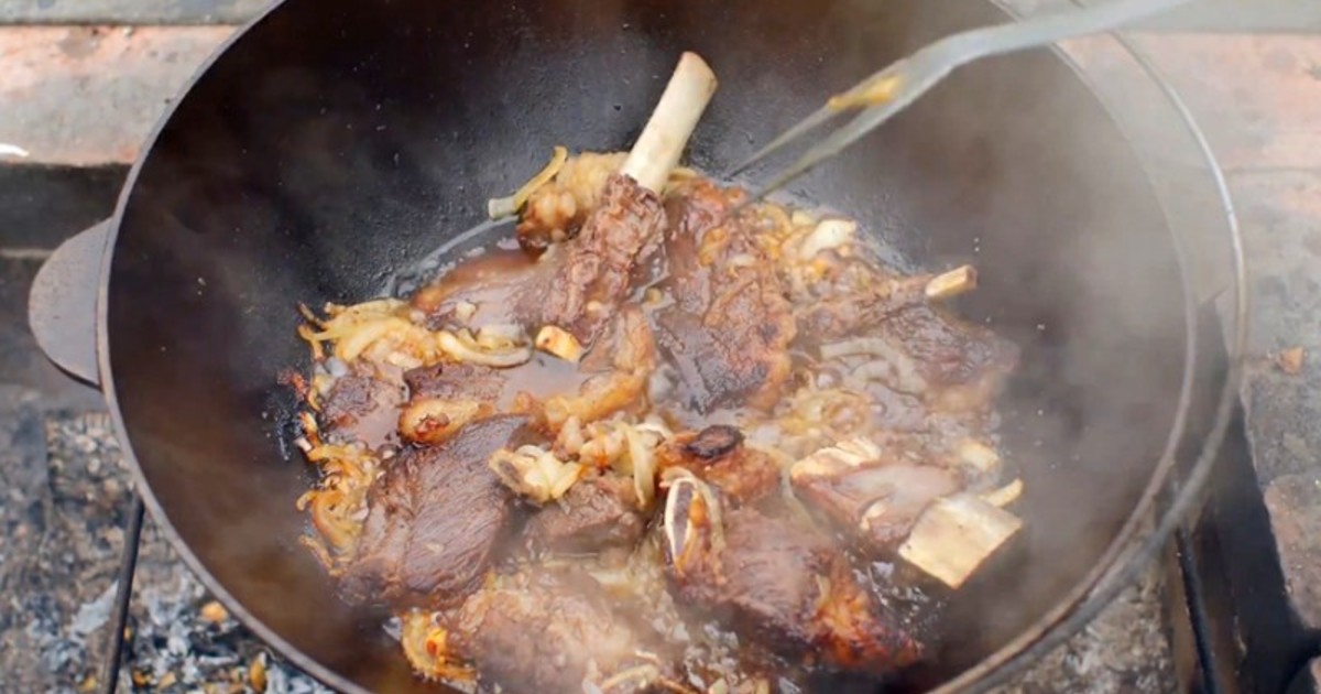 блюда в казане на костре рецепты