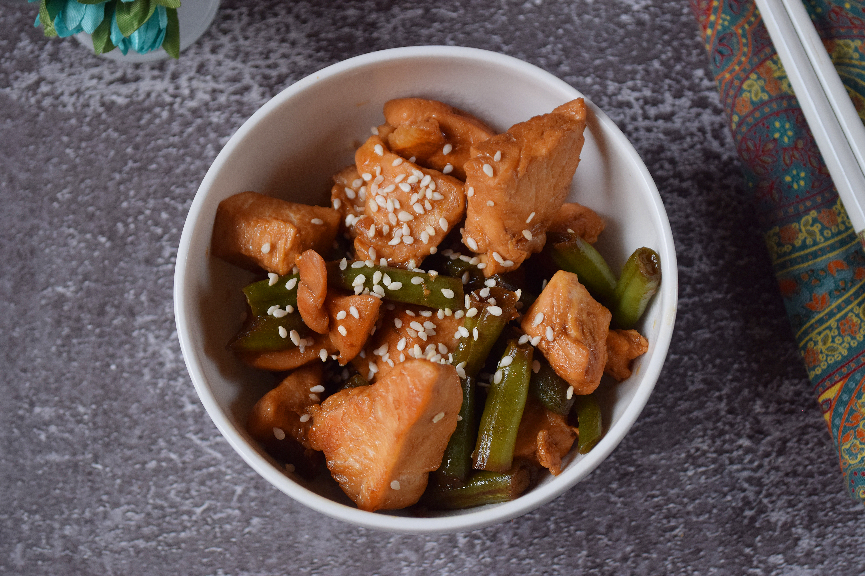 Стир фрай из спаржи